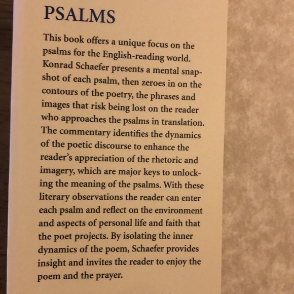 Berit Olam Studies in Hebrew Narrative & Poetry Psalms Konrad Shaefer - Picture 2 of 5